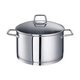 Fleischtopf 24 cm Edelstahl Wega      mit Glasdeckel Schulte-Ufer
