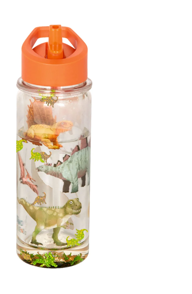 Glitzer-Trinkflasche Dino Friends 0,3l