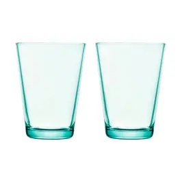 Trinkglas 2er-Set 0,4 l Kartio Wassergrün Iittala