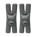 Klammern 2er Set Giampo m. Magnet schwarz Alessi