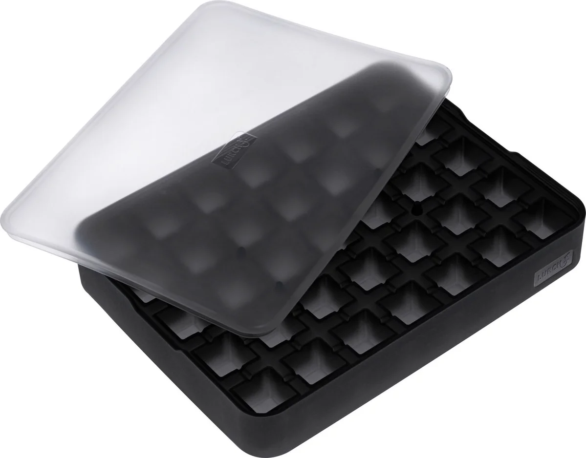 Eiswürfelform Würfel 2x2 cm Flexi-Form schwarz