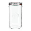 Zylinderglas 1,59 l rot Weck