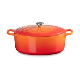 Bräter m.D. oval 35 cm Guss Signature ofenrot Le Creuset