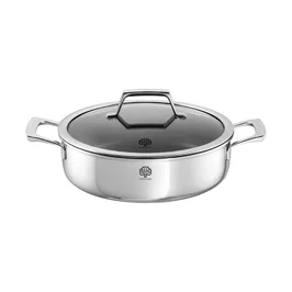 Schmortopf 28cm m.Glasdeckel Quasar mit UniverSUS® Schulte-Ufer