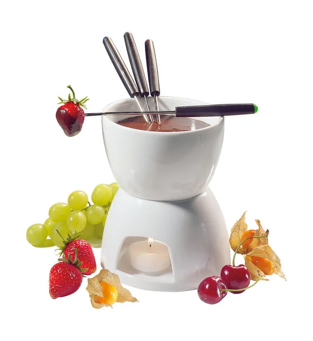 Schokoladenfondue-Set 6-tlg. Classic weiß