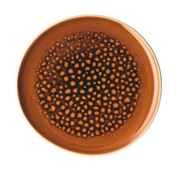 Teller flach 25 cm Junto Amber
