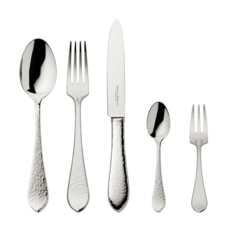Menübesteck-Set 30-tlg. Martelé 150 g versilbert