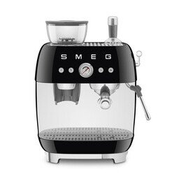 Espressomaschine mit Mahlwerk EGF03 2 Tassen 1650 50’s Style schwarz Smeg