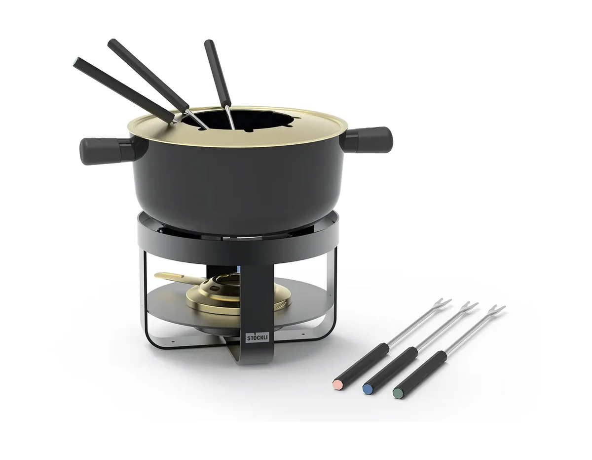 Pilatus Steel Emotion 19 BL Fondue-Set 9-tlg.