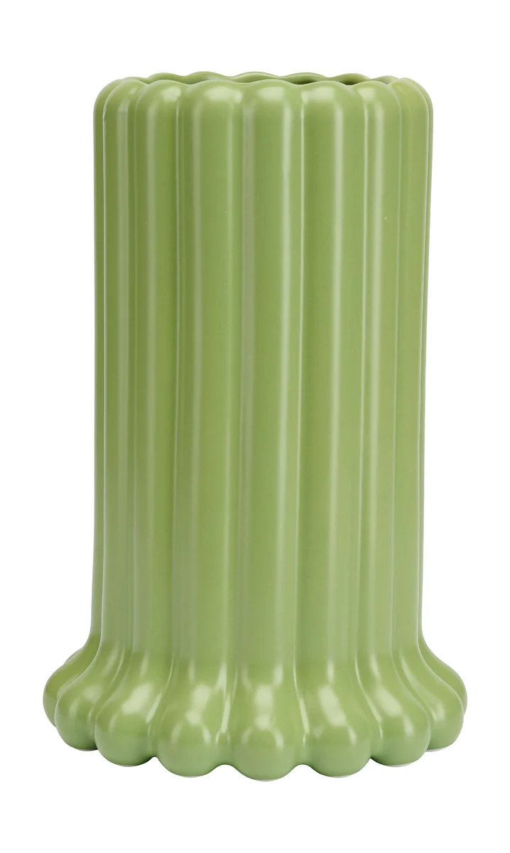 Vase 24 cm Tubular green