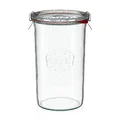 Sturzglas 2er-Set 1 l rot Weck