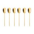 Mokkalöffel 6er-Set 100 Edelstahl/PVD Gold Sambonet
