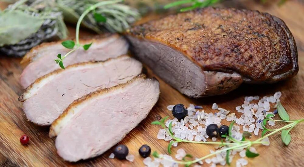 Fleisch tranchiert