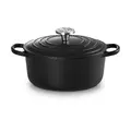 Signature Schwarz Bräter mit Deckel 24 cm Le Creuset