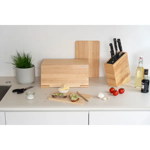 Continenta Brotkasten Gummibaum 40x26x18,5cm | tischwelt.de