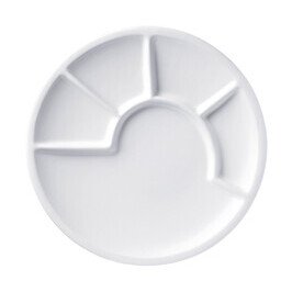 Fondueteller 23 cm weiß Spring