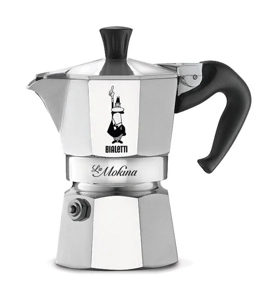 Espressokocher 6 Tassen Moka Express silber