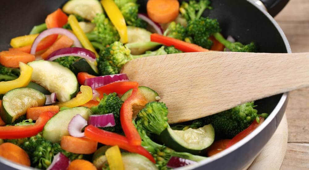 Pfanne für Gemüse