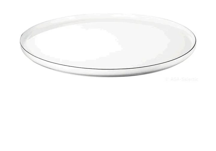 Teller 32cm Oco Ligne schwarzer Rand