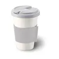 Coffee-to-go Becher 0,35 l Fine Bone China Konisch-Zylindrisch Lichtgrau Dibbern