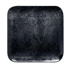Teller quadr. 15x15cm H.1,7cm Fusion Karbon schwarz