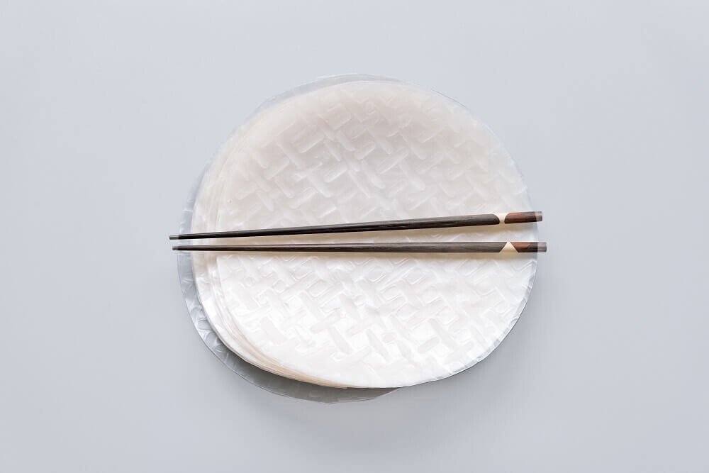 Reispapier für Sommerrollen.