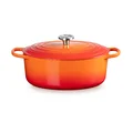 Ovaler Bräter 31cm Ofenrot Gusseisen - Signature Le Creuset