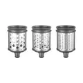 Raspel- und Reibe-Set 3-tlg. zu Gemüseschneider 5KSMVSA edelstahl KitchenAid