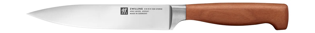 Vier Sterne Fleischmesser 16 cm natur