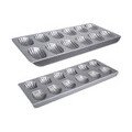 Bärentatzen-/Madeleines-Backform 35x15 cm We love baking silber Städter