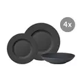 Set Manufacture Rock Speiseteller, Frühstücksteller, Schale, 12-tlg. Villeroy & Boch
