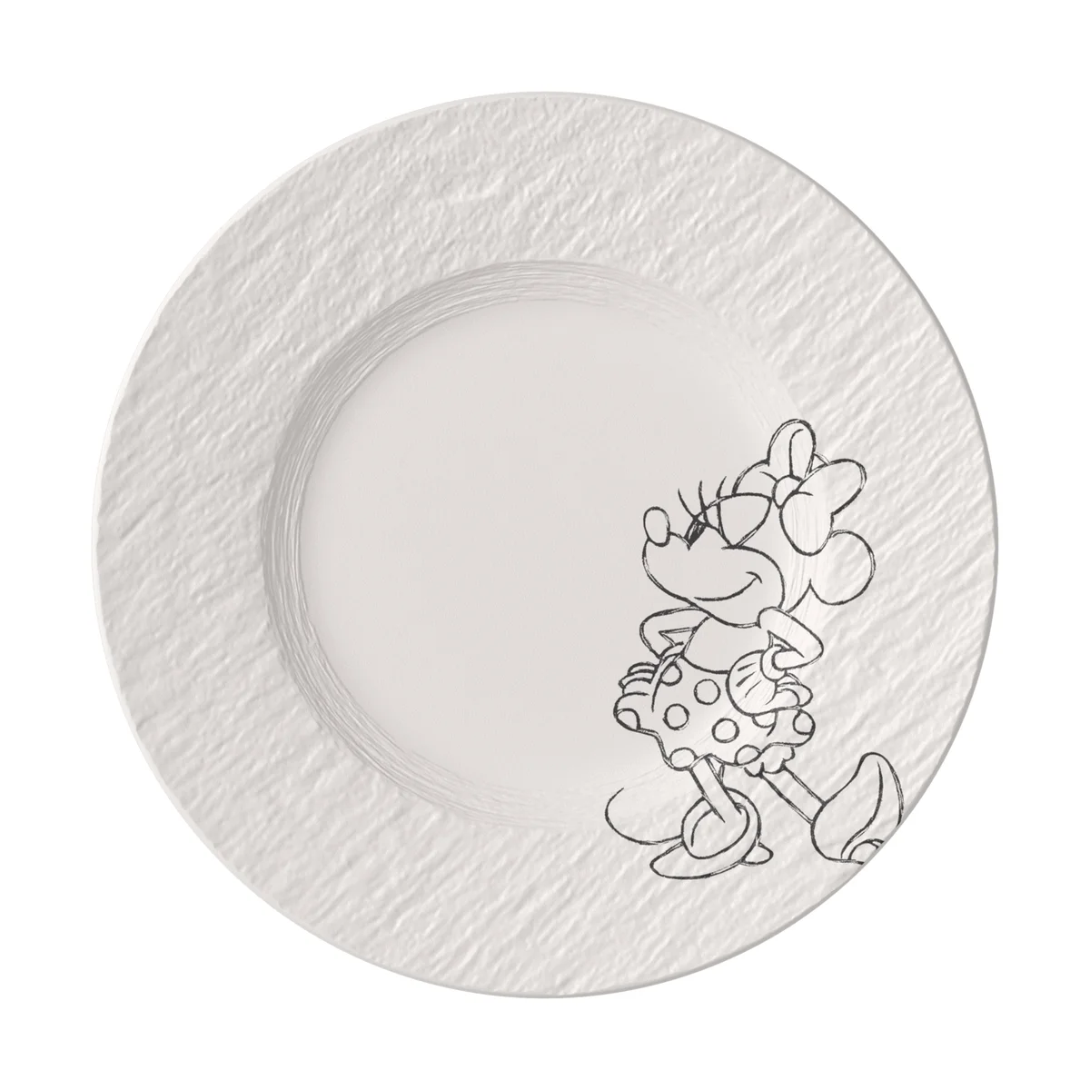 Frühstücks-/Dessertteller 22 cm Manufacture Rock blanc – Mickey Mouse