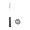 Käsefonduegabeln 6er-Set Basic schwarz Spring