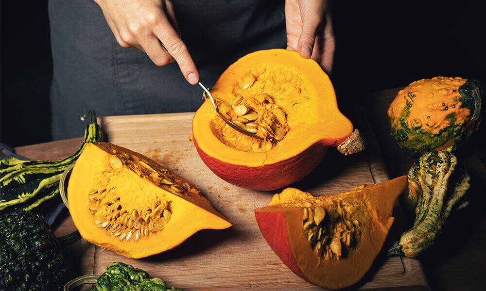 Kürbis vorbereiten