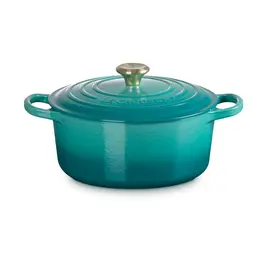Bräter mit Deckel 24 cm Signature Bleu Riviera Le Creuset