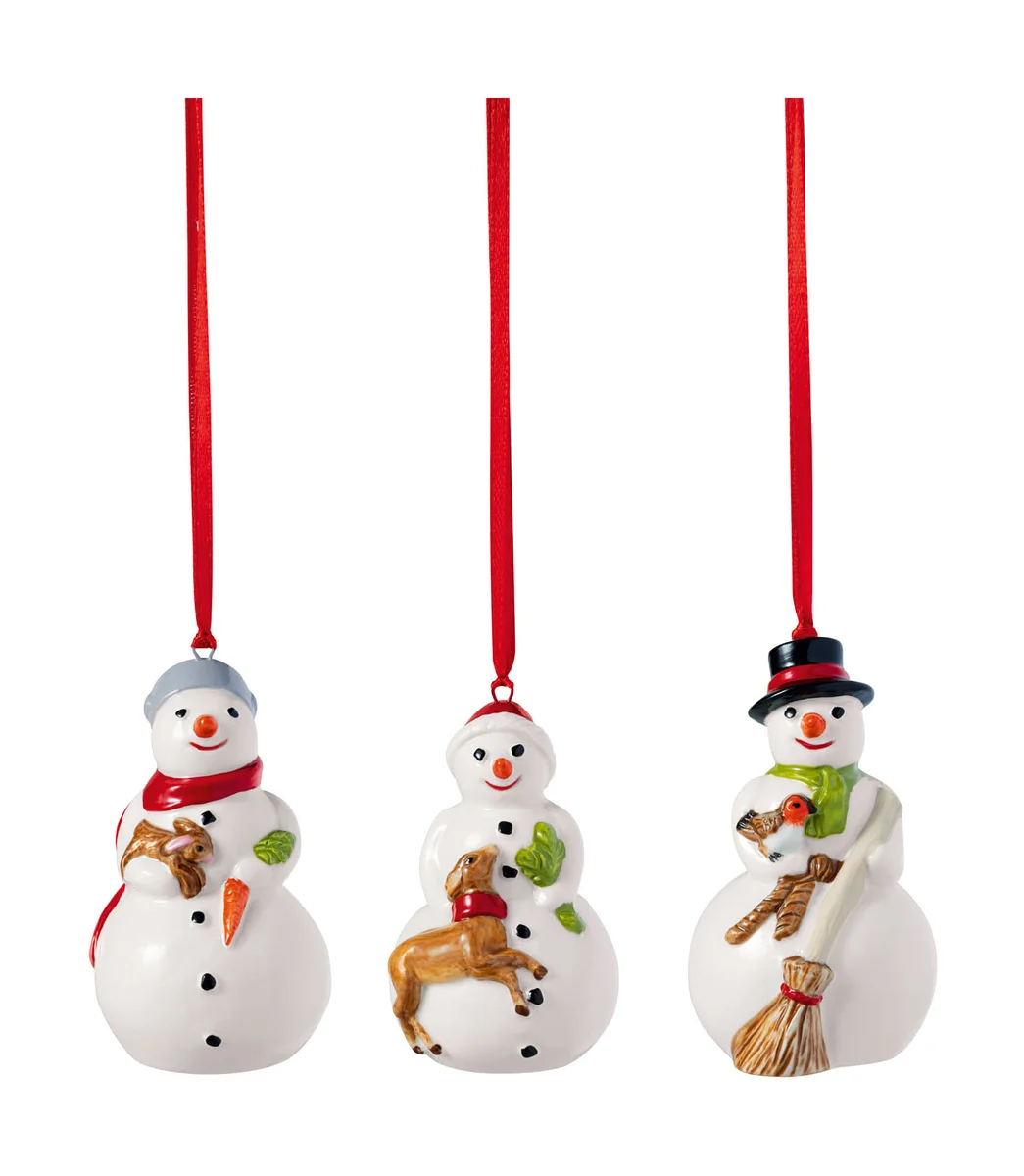 Ornamente Schneemänner 3-tlg. Nostalgic Ornaments