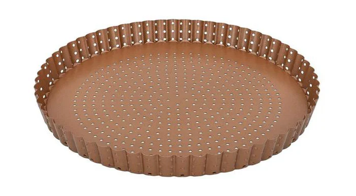 Quiche- und Tarteform 30 cm champagner