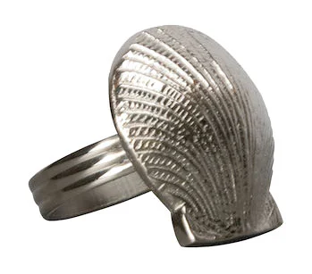 Serviettenring Muschel 4 cm silber