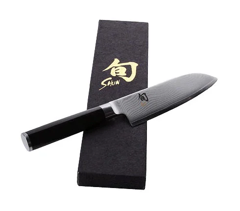 Shun Santokumesser 14 cm schwarz