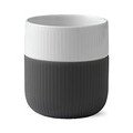 Geriffelter Kontrastbecher 35cl anthrazit Royal Copenhagen