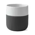 Becher 0,35 l Contrast Gerippt Anthrazit Royal Copenhagen