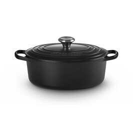 Bräter m.D. oval 40 cm Guss Signature schwarz Le Creuset