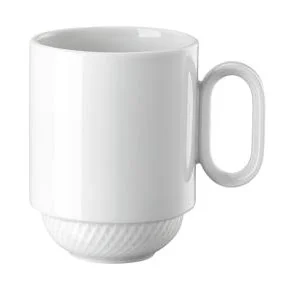 Becher m.H. stapelbar Blend weiß