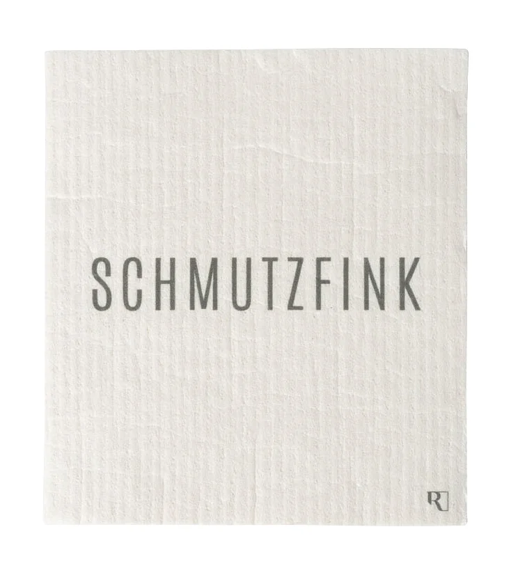 Schwammtuch Schmutzfink 2er-Set Schöne Worte grau