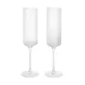 Champagnerflöte 2er-Set Ripple klar ferm LIVING