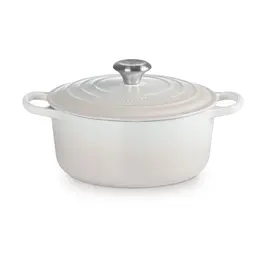 Bräter mit Deckel 24 cm Signature Meringue Le Creuset