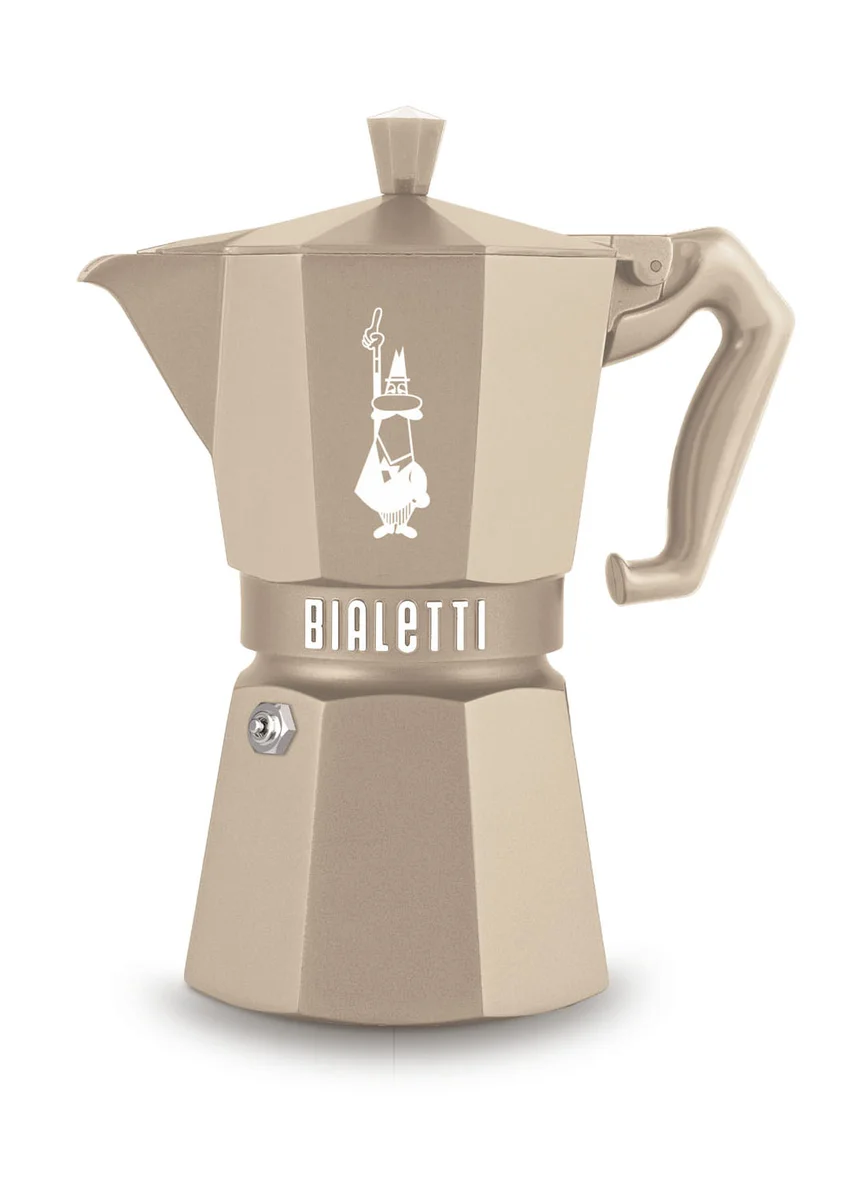 Bialetti Espressokocher 6 Tassen Moka Express Exclusive Induction Cremé
