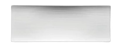 Platte flach 34x13cm Mesh Weiss