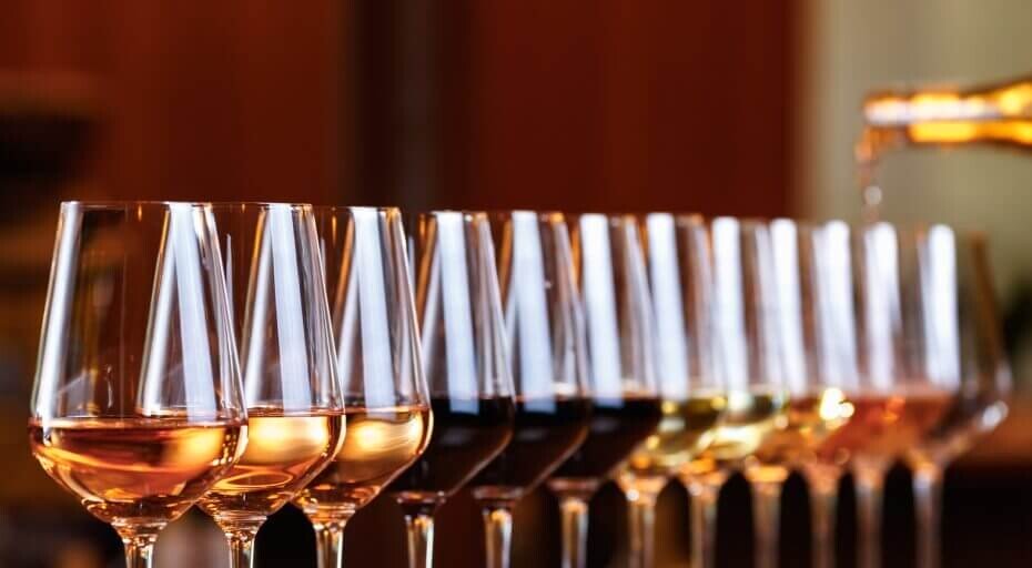 Weingläser mundgeblasen