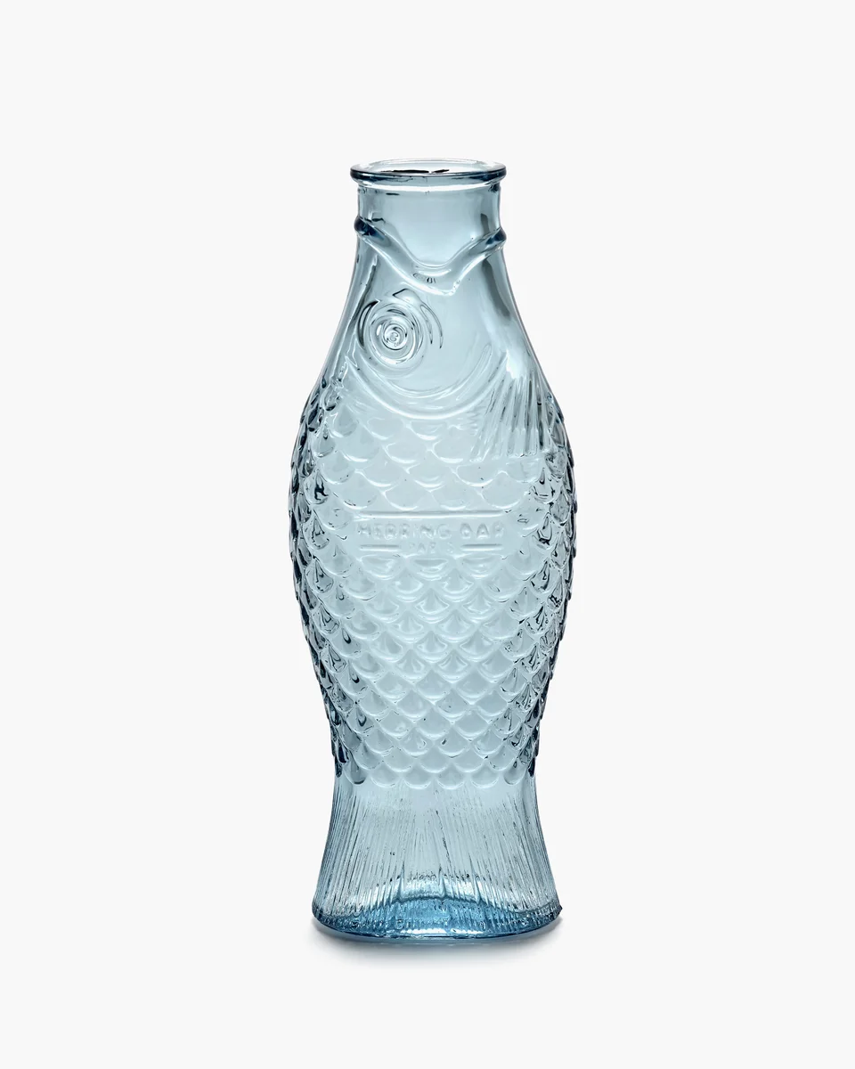 Karaffe 29 cm Fish & Fish blau